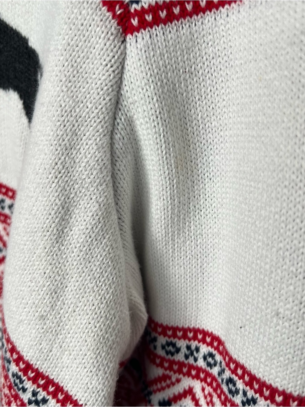 St. John’s Bay Men’s Fair Isle Crew Neck Sweater Dog Hunting Print Cottage XL - Picture 4 of 6